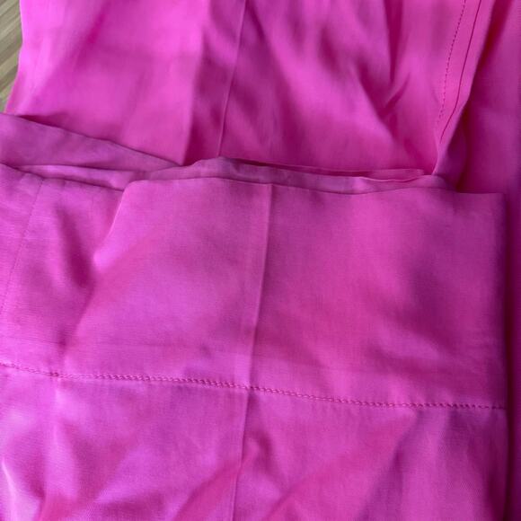 Zara Women’s Blogger Favorite High Waist Pink Wide Leg Trousers Size Small - Picture 8 of 8